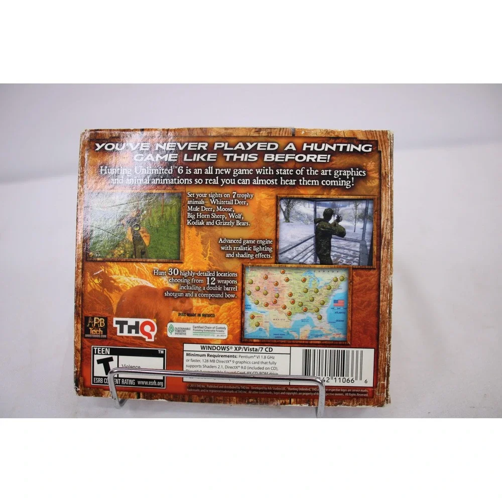 Hunting Unlimited 6 PC CD ROM Software Game Teen Rating THQ